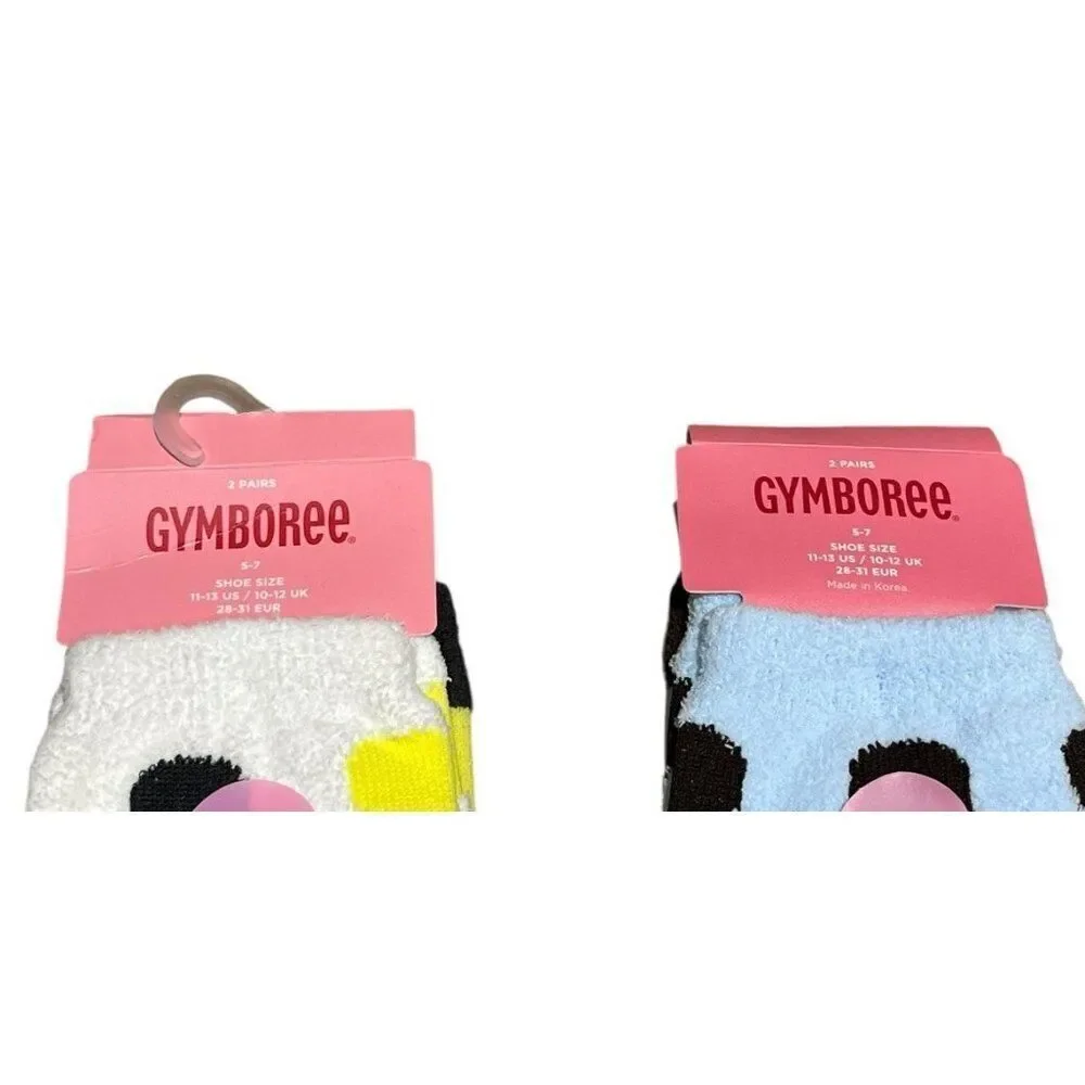 Gymboree size 5 7 Yrs 4 Pair Polka Dot Knee High Socks Teddy Bear Soft NWT